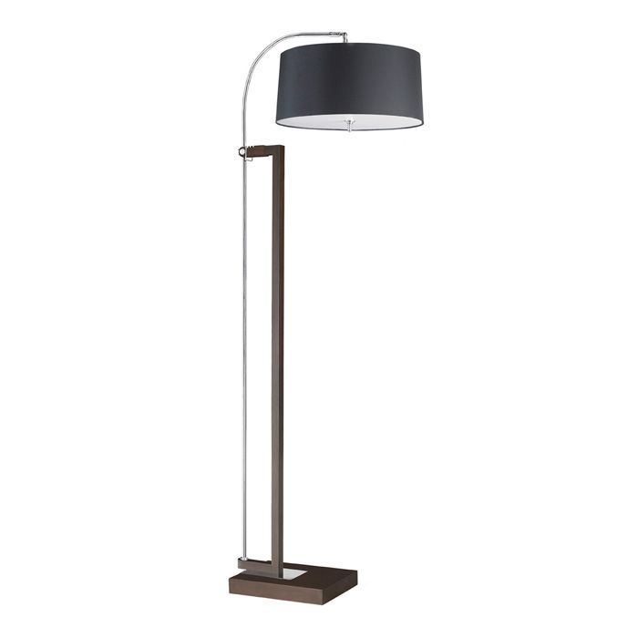 Lampadaire extend 0 e27 60 chrome marron 25-2860-Y2-05