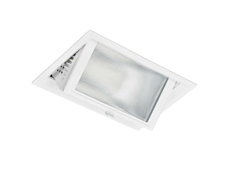 [ARIC-50087] ARIC 50087 - Metropolis - Downlight, Rectgl, Bascul., 70°, Led 30W 4000K 2700Lm 30000H, Blanc