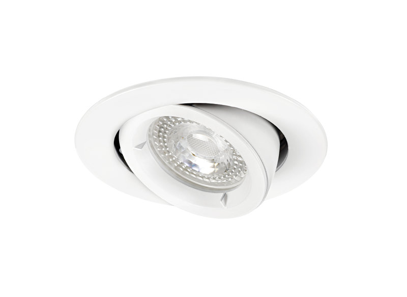 [ARIC-4897] ARIC 4897 - Speed 90 - Encastré Gu10, Rond, Basculant, Blanc, Ampoule Non Incl.