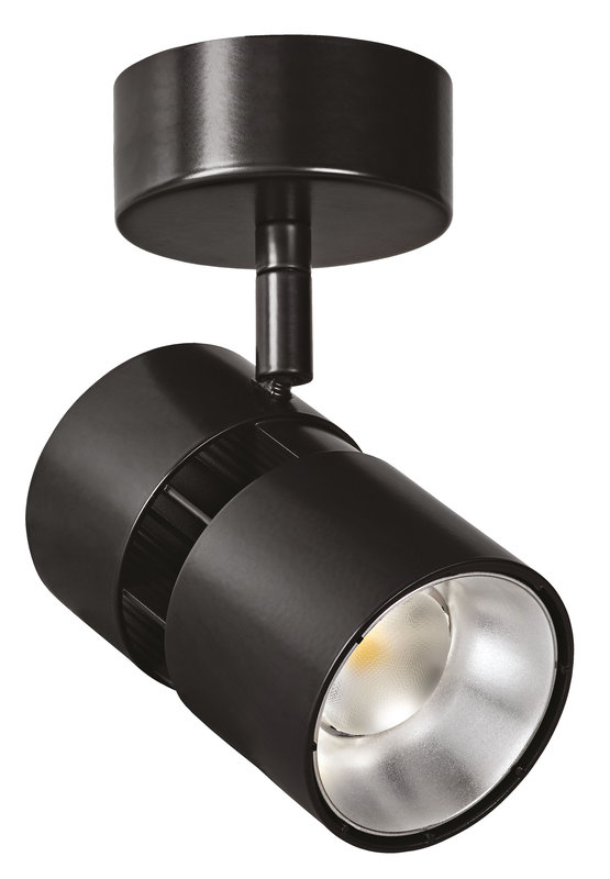 ARIC 50575 - Ninety 01 - Proj. S/Patère, Noir, Angle 30°, Led Intég. 39W 4000K 3500Lm
