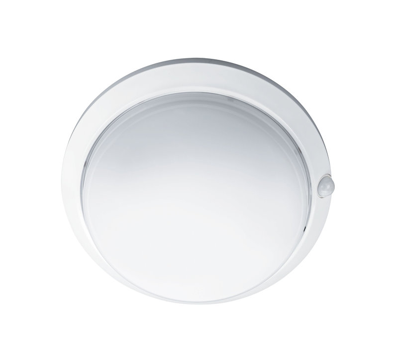 ARIC 4004 - Armilla - Hublot Ext. Ip44 Ik10, Blanc, E27 60W Max., Ampoule Non Incl., A/Sensor Ir