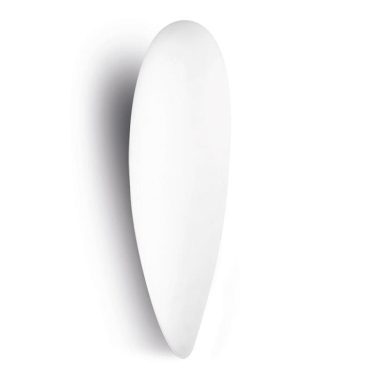 Applique glass 1 x e27 100 blanc 445-BL