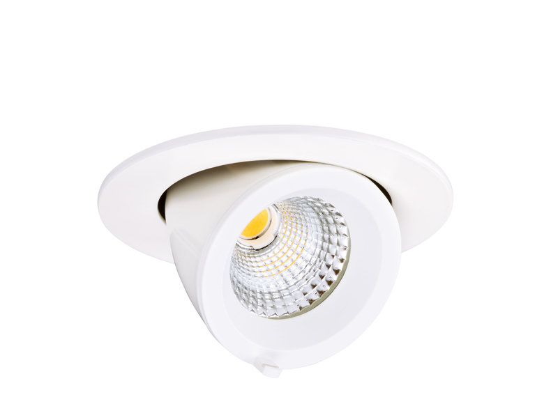 ARIC 50443 - Randy S - Downlight Rond, Orientable, Blanc, 36°, Led Intég 10,7W 4000K 800Lm