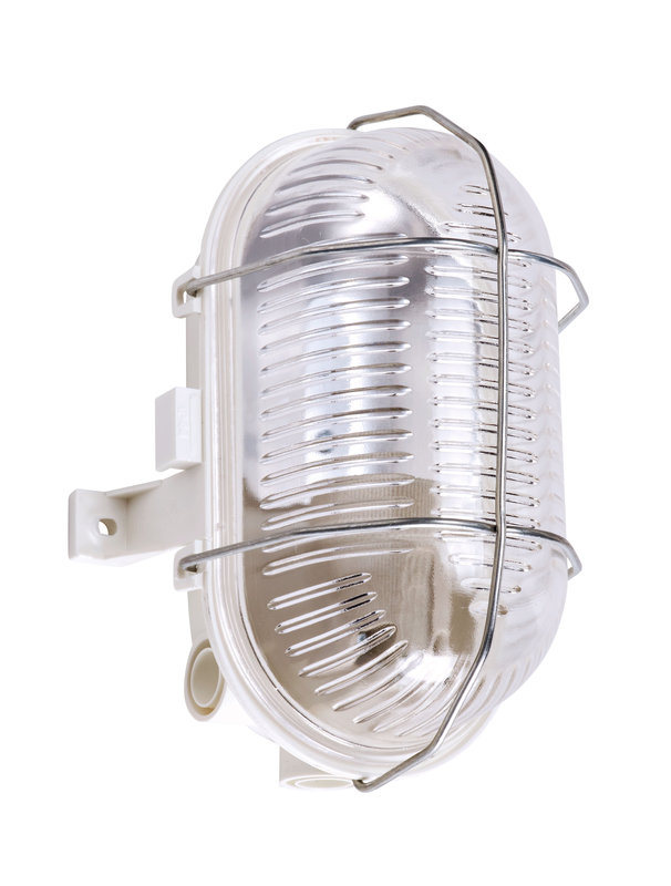 ARIC 3630 - Hublot Ext. Ip44 Ik02, Ovale, Blanc, E27 60W Max., Ampoule Non Incl.