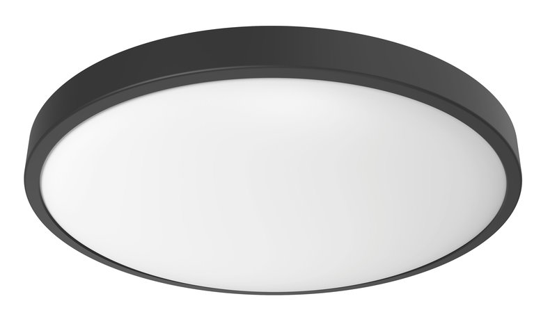 ARIC 51503 - C4 Cct S- Plaf./Appl. Mur Ip44 Led Intég. 22W 4000K 1900Lm, Sensor, Noir