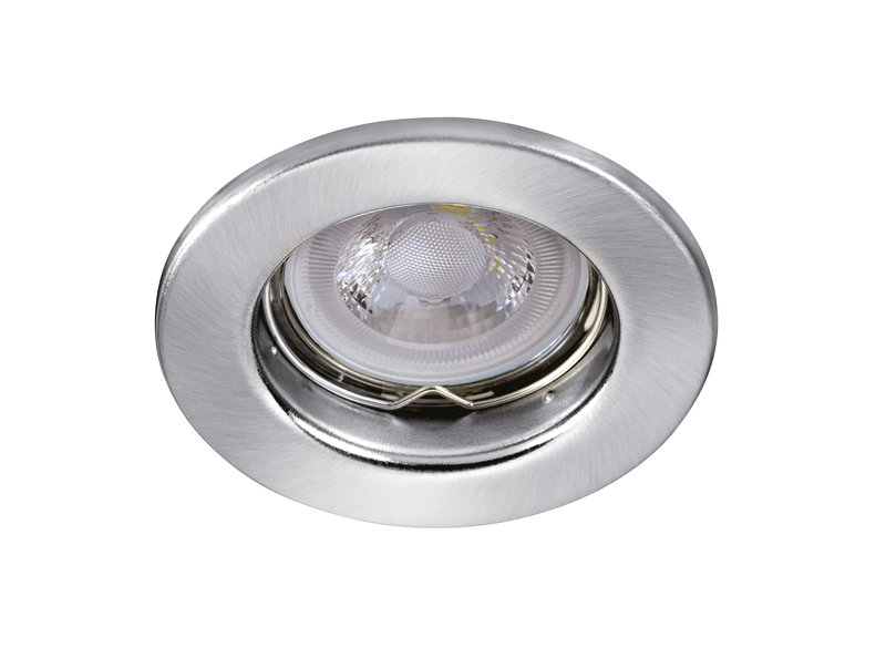 [ARIC-4605] ARIC 4605 - Saturne - Encastré Gu5,3, Rond, Fixe, Nickel, Ampoule Non Incl.