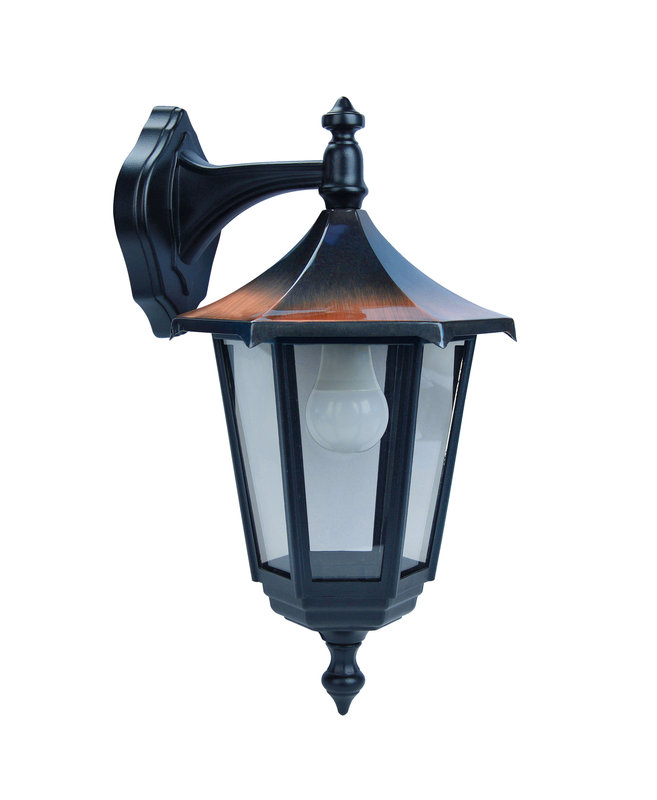 [ARIC-3037] ARIC 3037 - Monaco - Appl. Mur Ext. (Haut) Ip43 Ik02, Cuivré, E27 100W Max., Ampoule Non Incl.