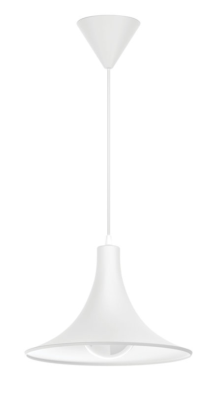 [ARIC-4165] ARIC 4165 - Suspension Déco Cymba E27, Blanc, Ampoule Non Fournie