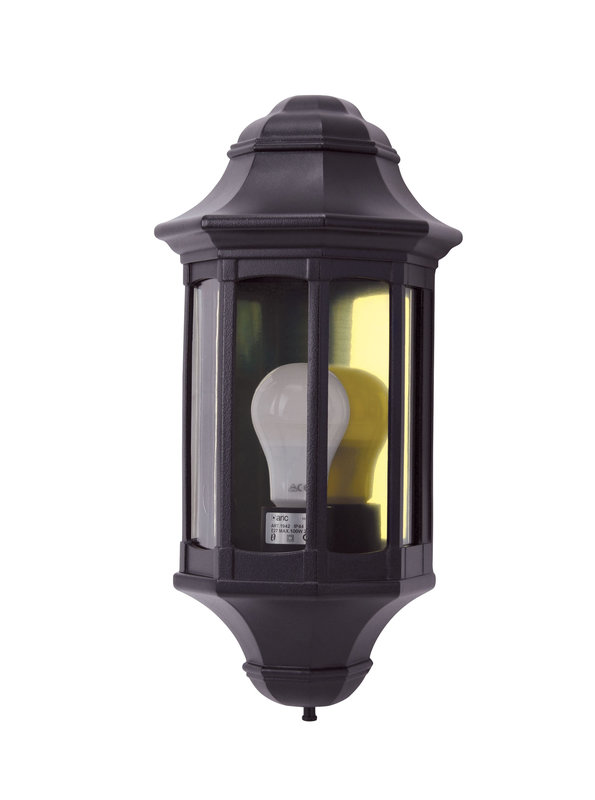 ARIC 1942 - Mura - Applique Mur Ext. Ip44 Ik08, Noir, E27 77W Max., Ampoule Non Incl.