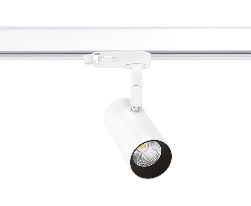 ARIC 50439 - Elma - Proj. Rail 3 All.023, Blanc, Angle 30°, Led Intég. 10,5W 4000K 850Lm