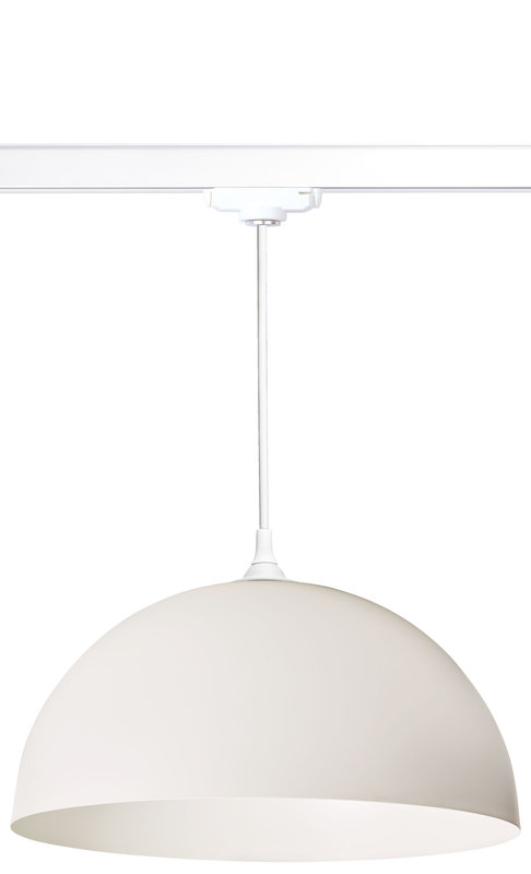 [ARIC-4214] ARIC 4214 - Como 023 - Suspension E27 60W, Blanc, Ampoule Non Incl., Pour Rail 1 Allumage