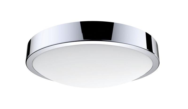 [ARIC-50436] ARIC 50436 - C4 Cct - Plaf. / Appl. Mur Ip44 Led Intég. 10W Cct 3000-4000K 900Lm, Chrome