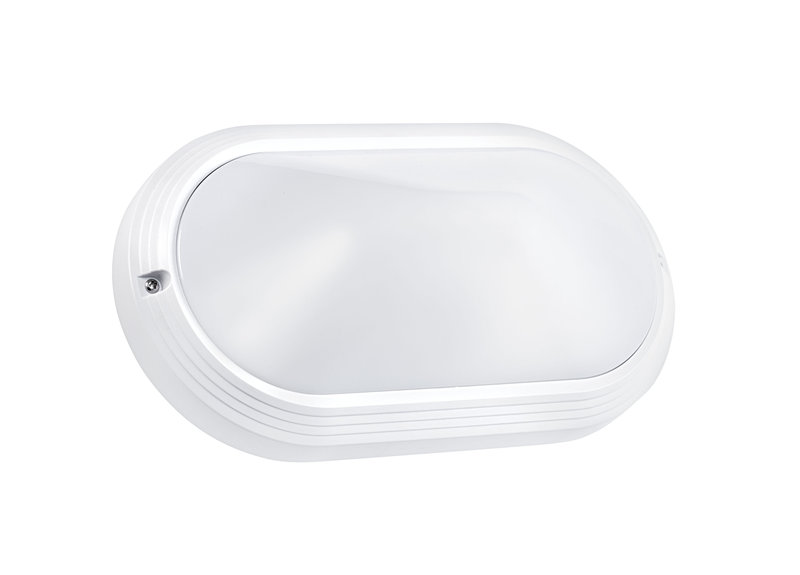 ARIC 3650 - Orio - Hublot Ext. Ip54 Ik10, Ovale, Blanc, E27 60W Max., Ampoule Non Incl.