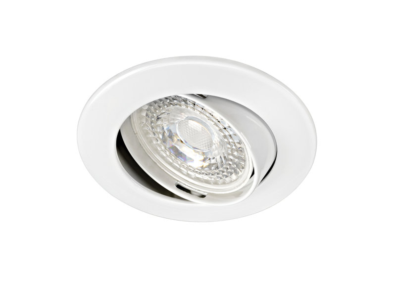 ARIC 4874 - Lunar 50-12 - Encastré Gu5,3, Rond, Basculant, Blanc, Ampoule Non Incl.