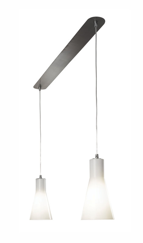ARIC 4177 - Diana 140 - Suspension Double E27, Ø140Mm, Verre Opale, Ampoule Non Incl.