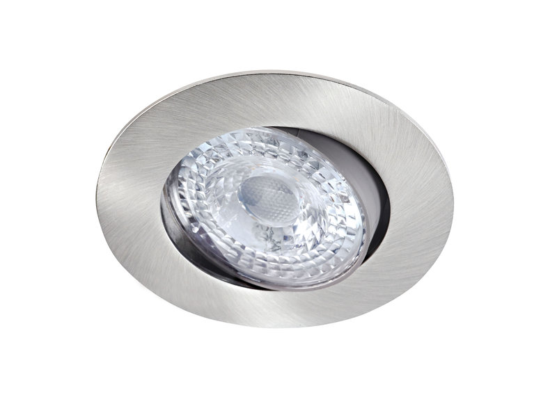 ARIC 50536 - K8 - Encastré, Basc. 20°, Nickel, Led Intég. 8W 3000K 680Lm, Ugr <22, Dimmable