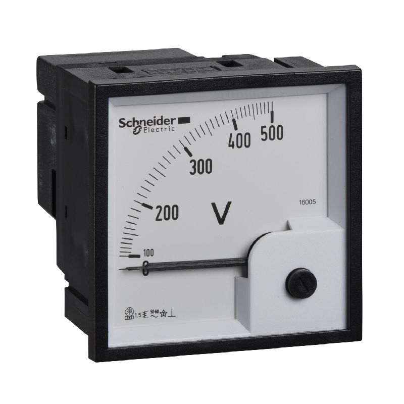 PowerLogic - voltmètre analogique - encastré - 72x 16005