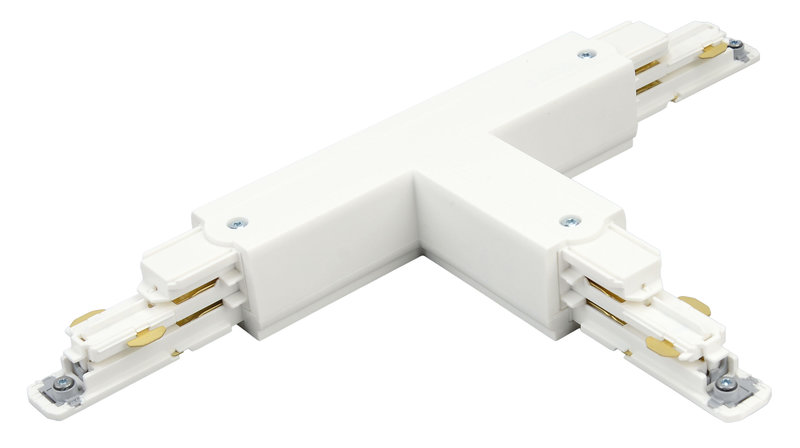 [ARIC-16158] ARIC 16158 - Connecteur En T Pour Rail Dali 023 - Terre Interne - Droite - Blanc
