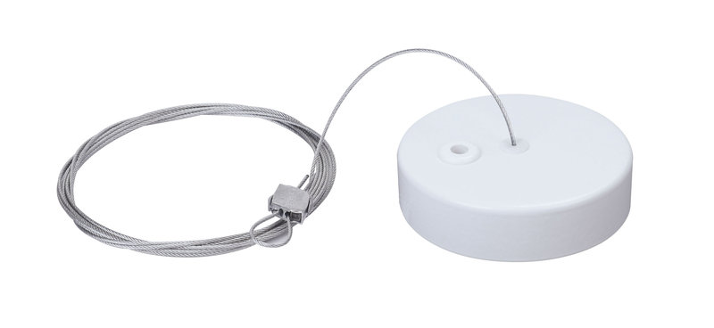 [ARIC-50011] ARIC 50011 - Kit De Suspension Pour Lexa : Patère Acier Blanc Et Filin Acier