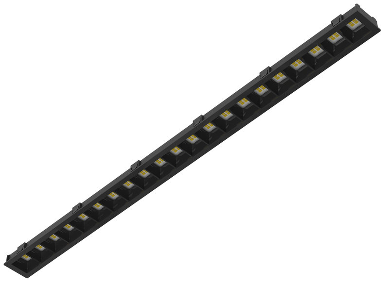 [ARIC-51988] ARIC 51988 - Module Led Noir Ugr16 Pour Dalle Modulo, 12,5W Cct 3000/4000K 1500Lm 50000H