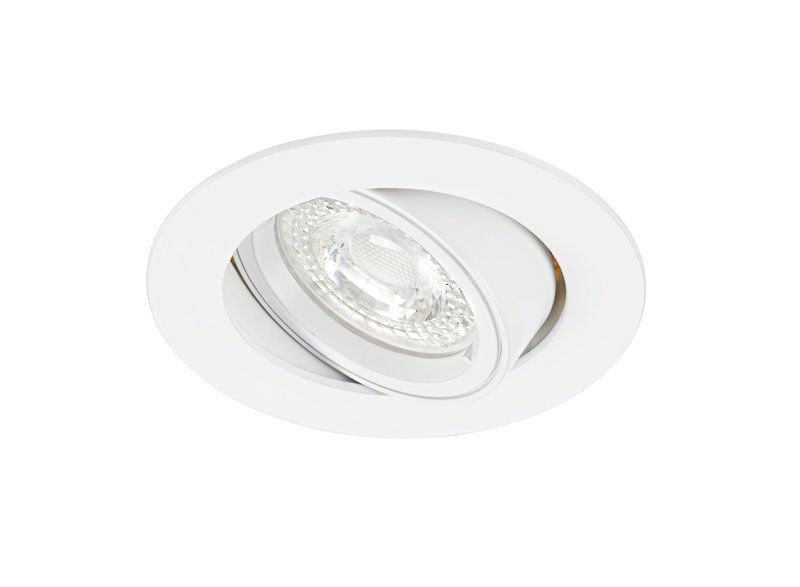 ARIC 4895 - Speed 70 R 230 - Encastré Gu10, Rond, Basculant, Blanc, Ampoule Non Incl.