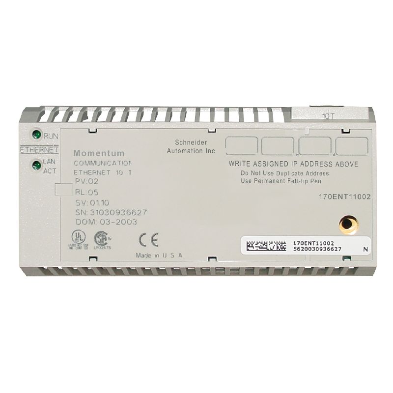 Modicon Momentum - adaptateur de communication Eth 170ENT11001