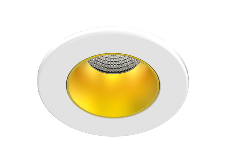 [ARIC-11031] ARIC 11031 - Encastré Ef8 Ip65 Ik07 5/7W 3Cct 2700/3000/4000K 500Lm Dimmable Blanc/Doré