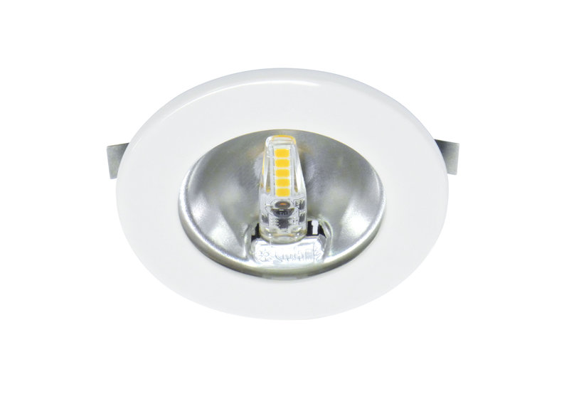 [ARIC-50773] ARIC 50773 - S307 - Encastré Rond Blanc Ø70Mm, Led G4 1,8W 3000K 150Lm Incl.