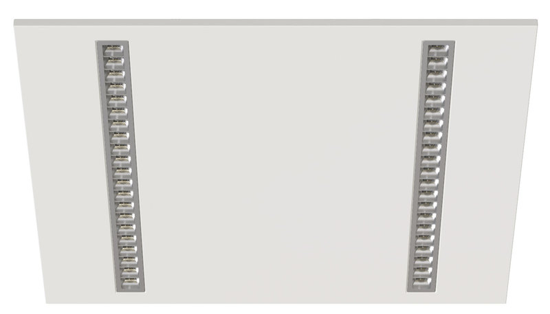 ARIC 51976 - Dalle Modulo 600X600 Ugr16 25W 2Cct (3000K/4000K) 3500Lm 50000H Blanc Et Silver