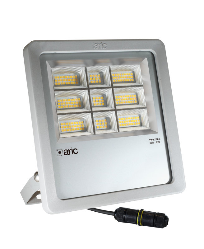 ARIC 51675 - Twister 4 Gris 60W 4000K Ip66 Ik08 9600Lm 90° 50000H