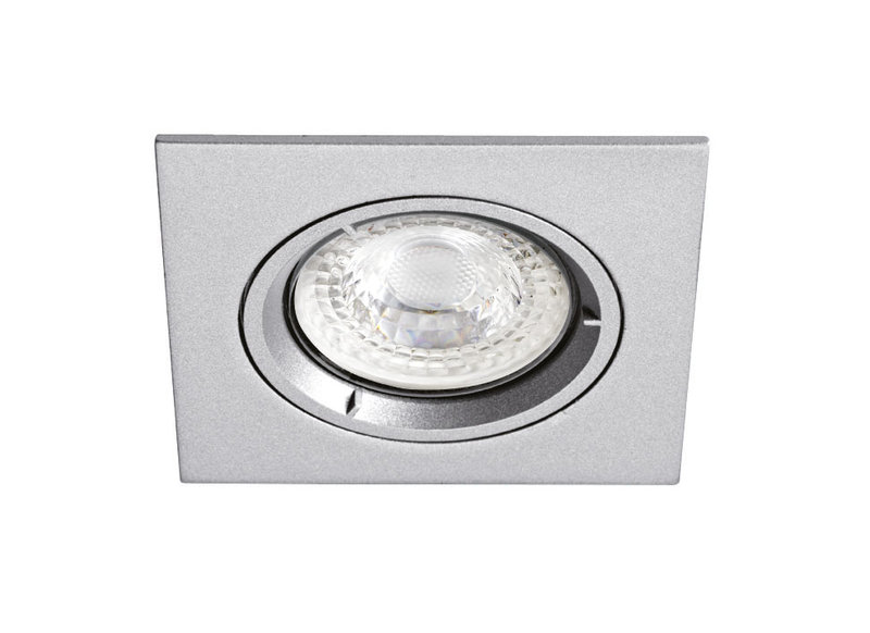 [ARIC-4971] ARIC 4971 - Speed 50 C 230 - Encastré Gu10, Carré, Fixe, Nickel, Ampoule Non Incl.