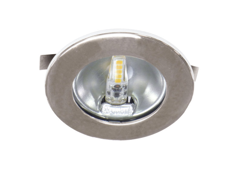 ARIC 50772 - S1200 - Encastré Rond Chromé Ø70Mm, Led G4 1,8W 3000K 150Lm Incl.