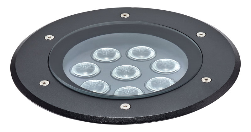 ARIC 51720 - Tecnisol 200 - Enc.Sol Ext. Ip67 Ik10, Rond, Noir, Led 23W 60° 3000K 1500Lm
