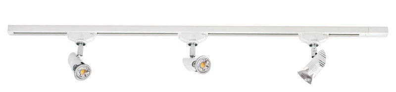 [ARIC-0326] ARIC 0326 - Comete - Rail 1 All.029 + 3 Spots Gu10 Blanc, A/Lpes Led 4,2W 3000K 500Lm Incl