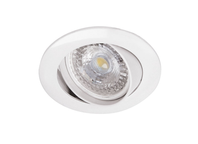 ARIC 51055 - Galaxy - Encastré Gu10, Rond, Basc., Blanc, A/Ampoule Led 6W 4000K 500Lm Incl.