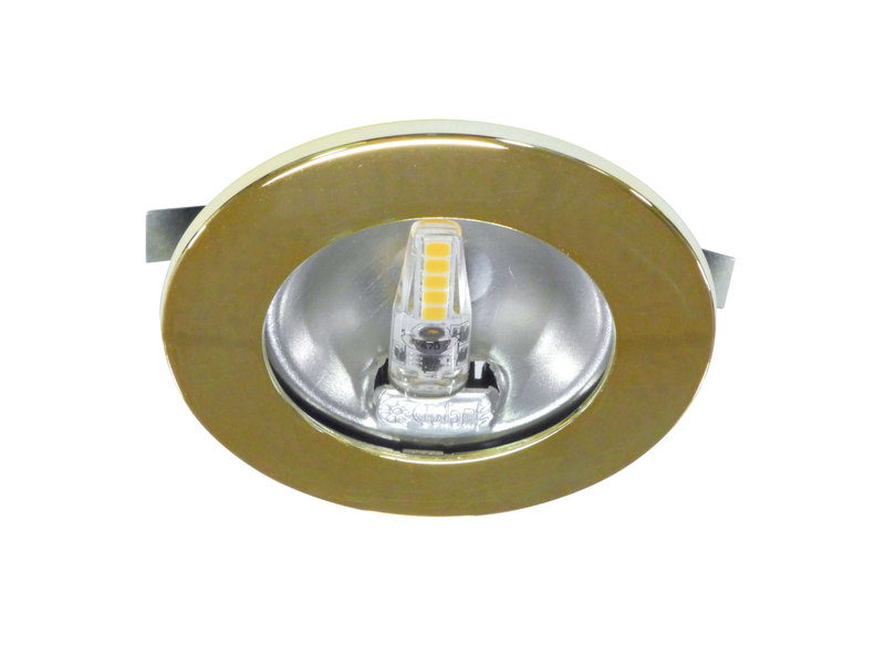 ARIC 50771 - S1200 - Encastré Rond Doré Ø70Mm, Led G4 1,8W 3000K 150Lm Incl.