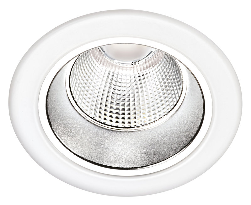 ARIC 50604 - Encastré Riva Cct 3000/4000K Ip20, Ø113Mm, Blanc, Led 9,5W 60° 880Lm, Dim