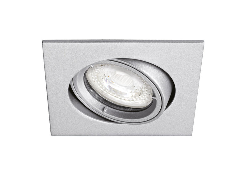 ARIC 4973 - Speed 70 C 230 - Encastré Gu10, Carré, Basculant, Nickel, Ampoule Non Incl.