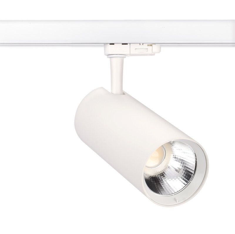 ARIC 51568 - Projecteur Pour Rail 3All. Polaris Blanc 45° 21/30W 1950-2570Lm 3-Cct 30000H