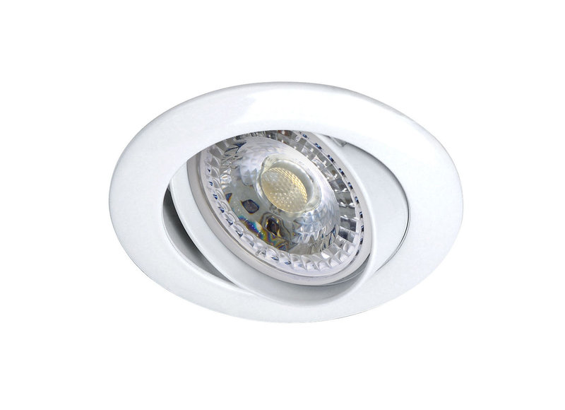 ARIC 51040 - Galaxy - Encastré Gu10, Rond, Basc., Blanc, A/Ampoule Led 6,6W 3000K 680Lm Incl.