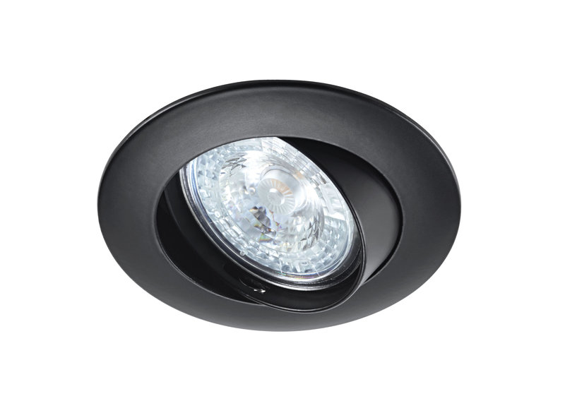 ARIC 4566 - Lunar 230 Cx-Encastré Gu10, Rond, Basc., Noir, Connex. S/Outil, Ampoule Non Incl