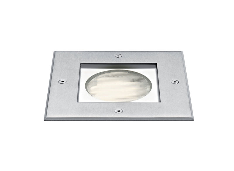 [ARIC-1750] ARIC 1750 - Luxsol 2 - Encastré Sol Ext. Gx53 Ip67 Ik10, Carré, Inox, Ampoule Non Incl.