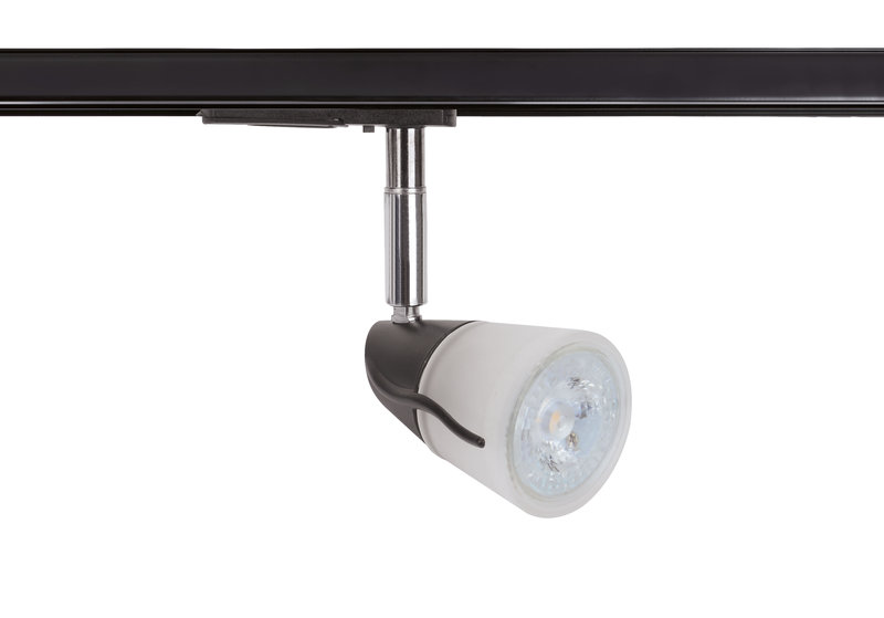 [ARIC-51195] ARIC 51195 - Diam 029 - Spot Rail 1 All. 029 Gu10, Noir, A/Ampoule Led 4,2W 3000K 500Lm Incl