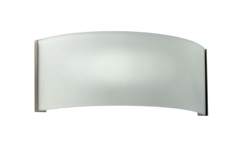 ARIC 1345 - Tais - Applique Murale Acier Et Verre Satiné, R7S, Ampoule Non Fournie