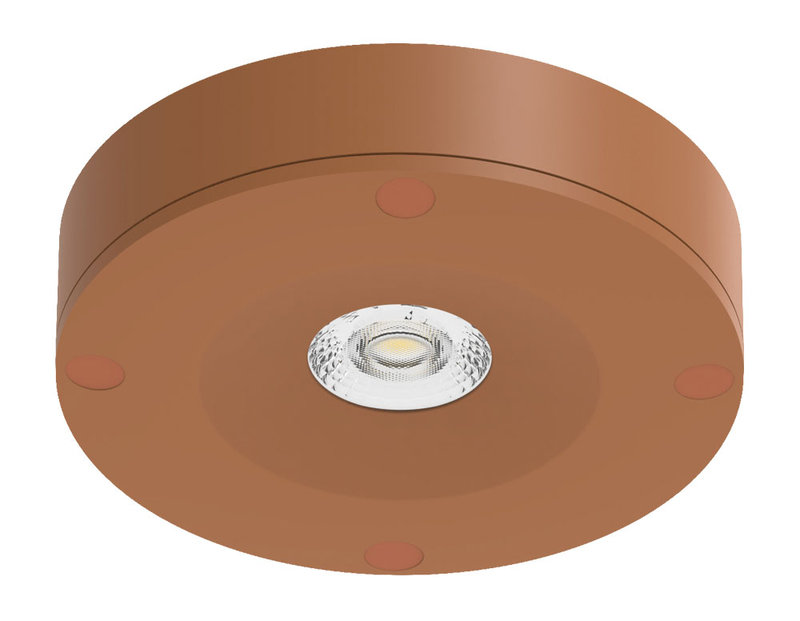 [ARIC-51951] ARIC 51951 - Plafonnier Elios Ip65 Ik08 Led Cct 3000/4000K 5,5W 40° 550Lm Ugr22 50000H Corten