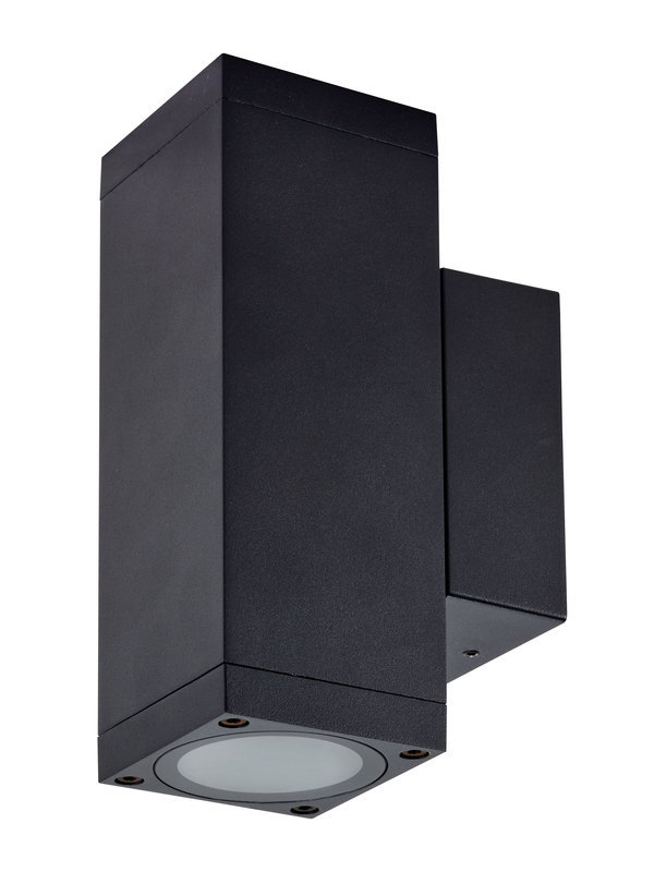 [ARIC-3163] ARIC 3163 - Axo Carre - Appl. Mur Haut/Bas Ip54 Ik05, Gu10 Led 5W Cct 3000-4000K 500Lm Incl.