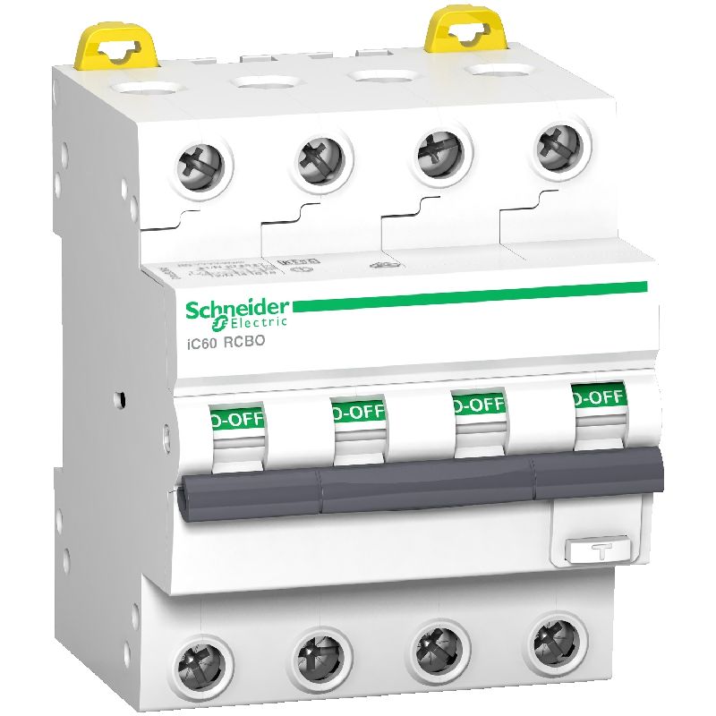 Acti9 iC60 RCBO - disjoncteur differentiel - 4P - A9D55410