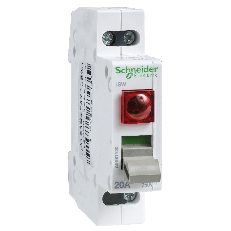 Acti9, iSW interrupteur de commande à voyant lumin A9S61220