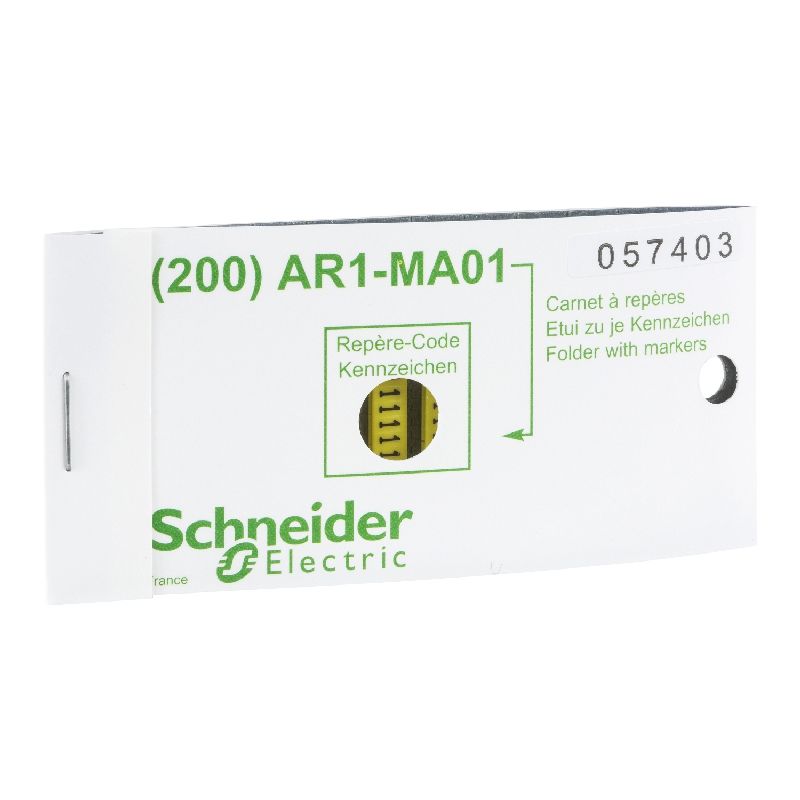AR1 - repère encliquetable - jaune - caractère 2 AR1MA012