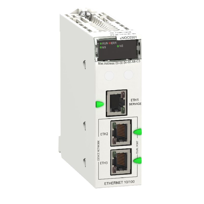 Modicon M580 - module réseau EtherNet/IP et Modbus BMENOC0301